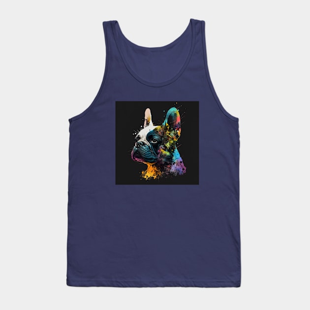 Colorful French Bulldog Tank Top by Star Scrunch